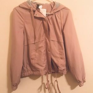 NWT H&M windbreaker in blush pink